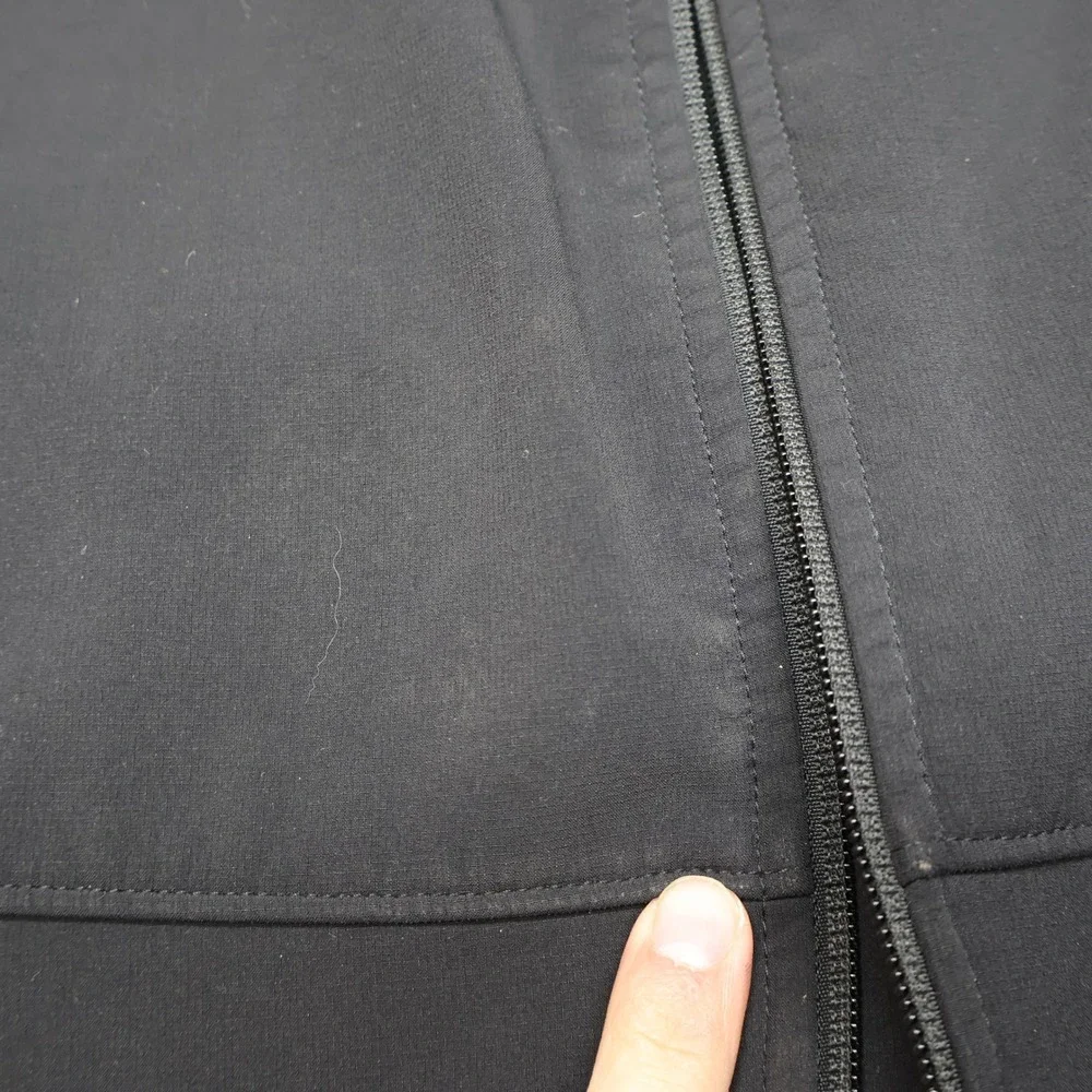 North Face Vest Men Medium Black‎ Apex Softshell Fleece Lined Gorpcore Hiking